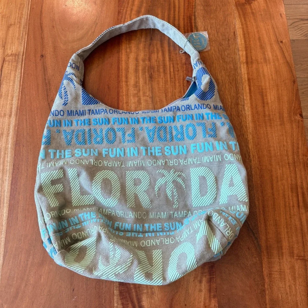 Robin Ruth Women's Florida Canvas Hobo Shoulder Bag